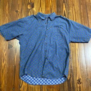 Vintage Gap paisley button down shirt